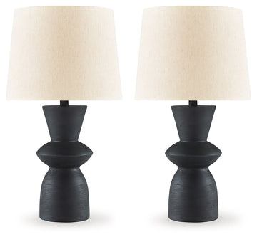 Scarbot - Paper Table Lamp (Set of 2) - Distressed Black
