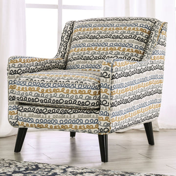 Chancery - Accent Chair - Gray / Navy