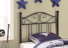 Ellis - Scroll Twin Headboard - Dark Bronze