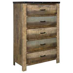 Sembene - 5-Drawer Chest - Antique Multi-Color