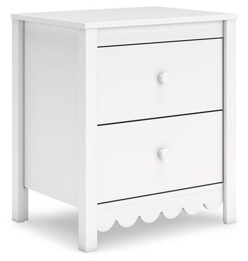 Hallityn - Two Drawer Night Stand - White