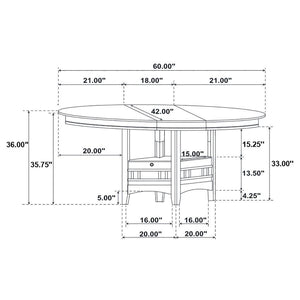 Lavon - Oval Counter Height Table