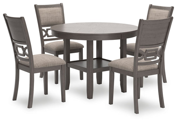 Wrenning Dining Room Table Set (Set of 5) Gray