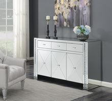 Maya - 3-Drawer Accent Cabinet - Silver