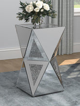 Matheo - Geometric Side Table - Silver