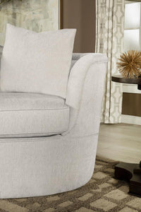 Kamilah - Upholstered Chair With Camel Back - Beige