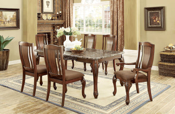 Johannesburg - Dining Table - Brown Cherry / Brown