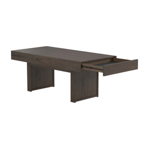 Owen - Rectangle Coffee Table With Hidden Storage - Brown