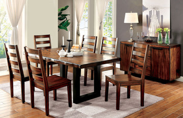 Maddison - Dining Table - Tobacco Oak / Black