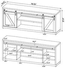 Coaster - 3-shelf Sliding Doors TV Console