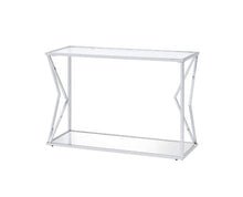 Virtue - Sofa Table - Clear Glass & Chrome Finish