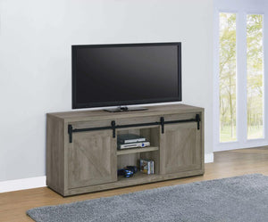 Coaster - 3-shelf Sliding Doors TV Console