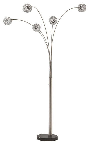 Winter - Metal Arc Lamp  - Silver Finish