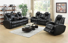 Delange - Power Reclining Sofa - Black