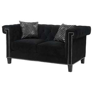 Reventlow - Tufted Loveseat - Black