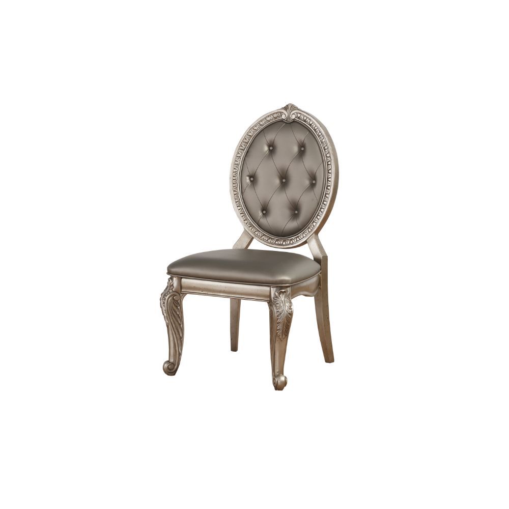 Northville - Side Chair (Set of 2) - PU & Antique Silver