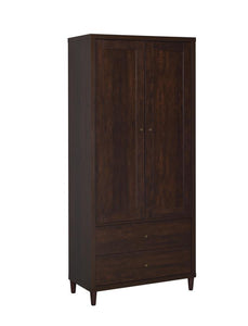 Wadeline - 2-Door Tall Accent Cabinet - Rustic Tobacco