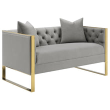 Eastbrook - Tufted Back Loveseat - Gray