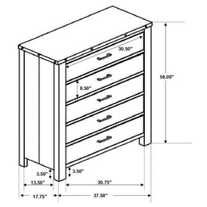 Sembene - 5-Drawer Chest - Antique Multi-Color