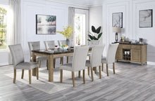 Charnell - Dining Table - Marble & Oak Finish