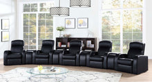 Cyrus - Home Theater Upholstered Console - Black