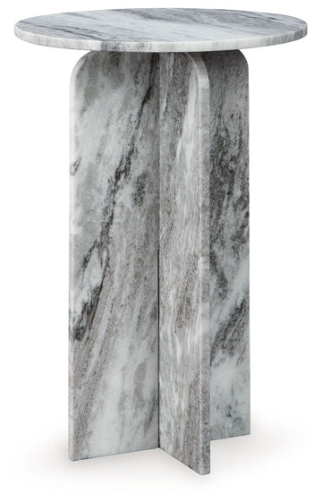 Keithwell - Round Accent Table - Gray