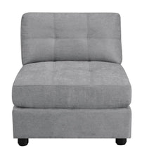 Claude - Tufted Cushion Back Armless Chair - Dove