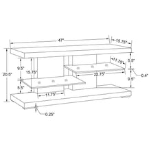 Cogswell - 2-Shelf Wood TV Stand - White High Gloss