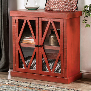 Ledia - Cabinet - Farmhouse Red