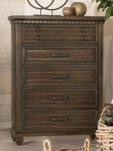 Bennington - Rectangular 5-Drawer Chest - Acacia Brown