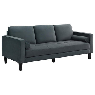 Gulfdale - Cushion Back Upholstered Sofa - Dark Teal