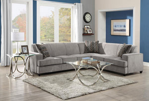 Tess - L-Shape Sleeper Sectional - Gray