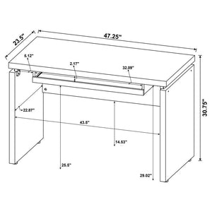 Russell - Computer Desk with Keyboard Tray