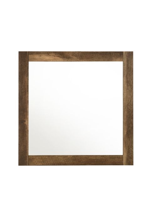 Morales - Mirror - Rustic Oak Finish