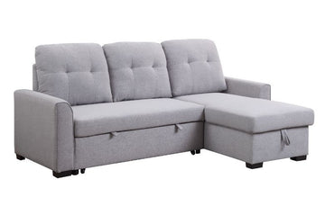 Amboise - Sectional Sofa - Light Gray Fabric