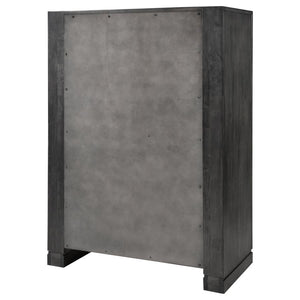 Lorenzo - 5-Drawer Chest - Dark Gray