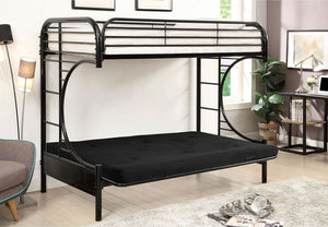 Opal - Metal Bunk Bed - Black