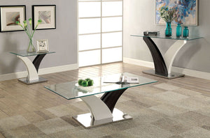 Sloane - End Table - White / Dark Gray