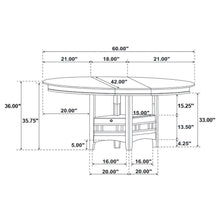 Lavon - 5-Piece Counter Height Dining Room Set - Espresso And Black