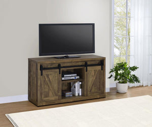 Coaster - 3-shelf Sliding Doors TV Console