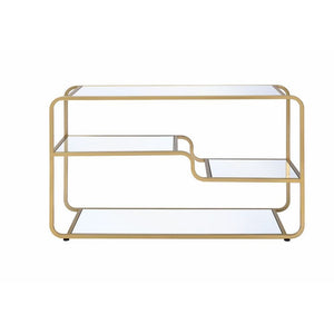 Astrid - TV Stand - Gold & Mirror