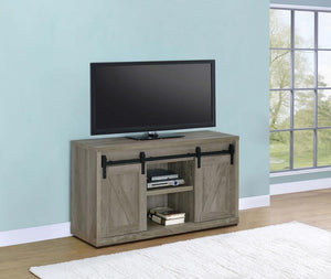 Coaster - 3-shelf Sliding Doors TV Console