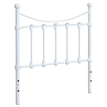 Marie - Twin Metal Headboard - White