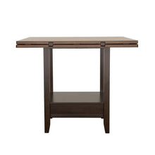 Sanford - Round Counter Height Table With Drop Leaf - Cinnamon and Espresso