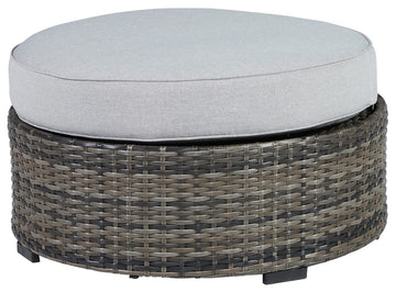 Harbor Court - Ottoman with Cushion - Gray