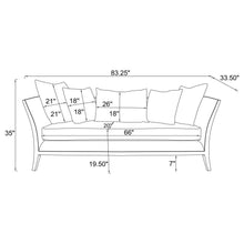 Lorraine - Upholstered Sofa With Flared Arms - Beige