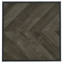 Beckley - Chevron End Table - Rustic Gray Herringbone