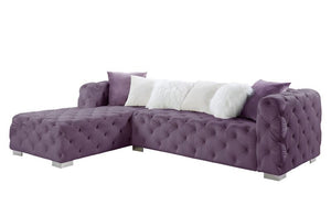 Qokmis - Sectional Sofa w/6 Pillows