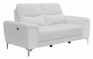 Largo - Power Reclining Loveseat - White