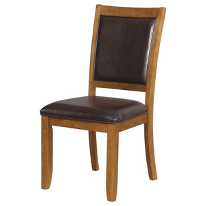 Nelms - Upholstered Side Chairs (Set of 2) - Deep Brown And Dark Brown